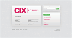 Desktop Screenshot of forums.cix.co.uk
